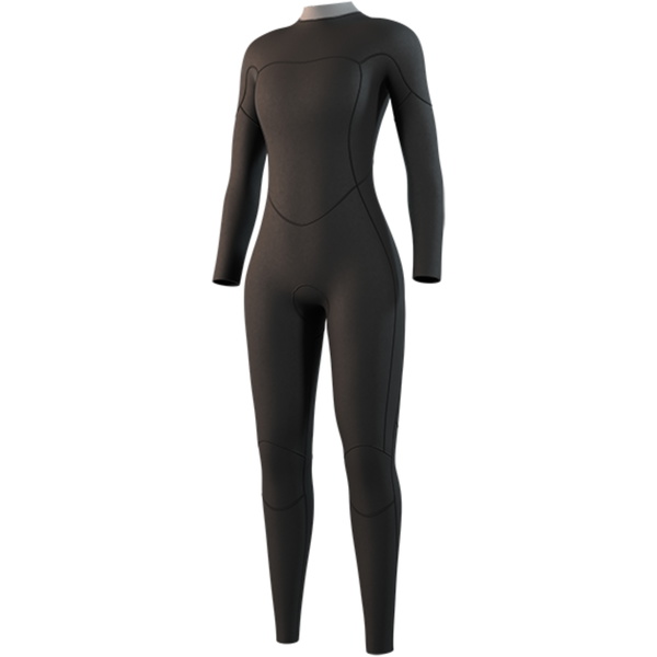 2026 Mystic Womens Brand 3/2mm Back Zip Flatlock Wetsuit 35000.250060 - Black